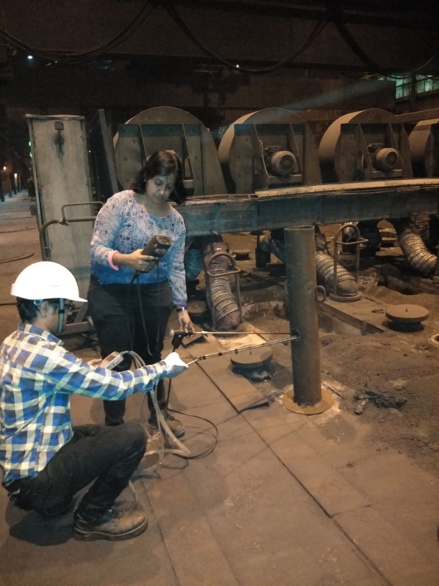 Laboratory session with plant engineers during a capacity building programme