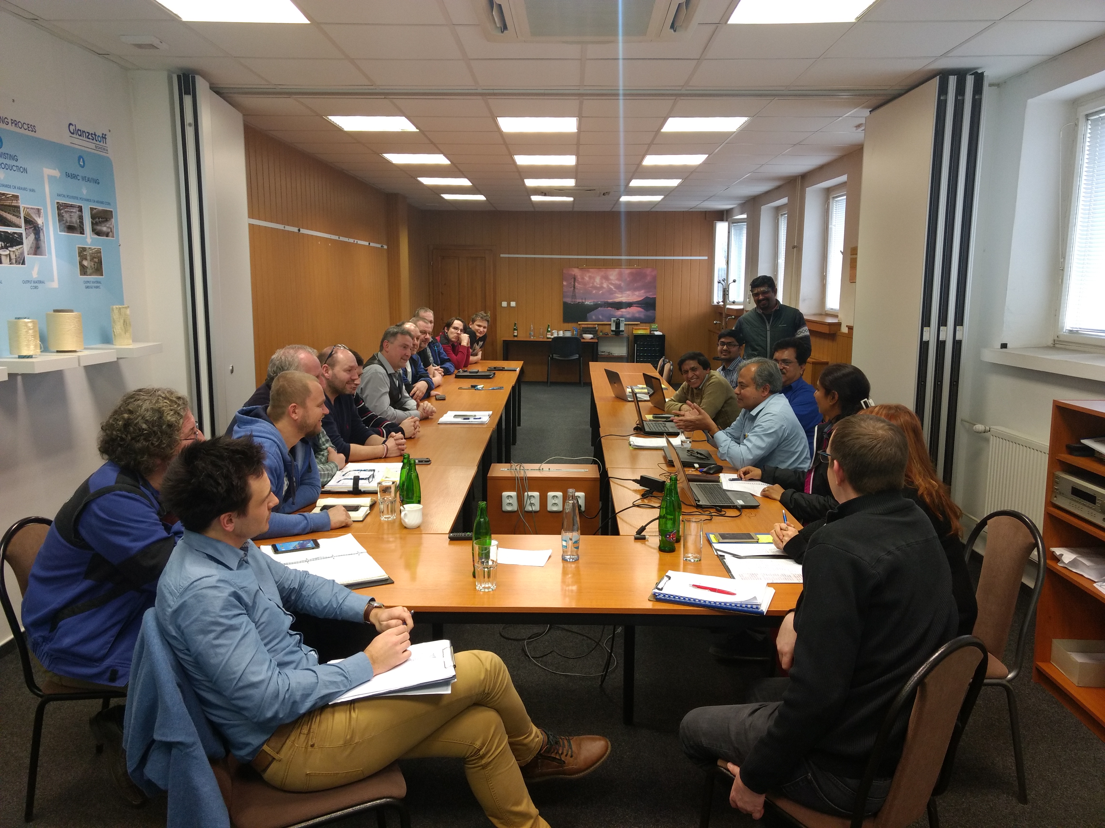 Technical workshop with plant management and operations staff